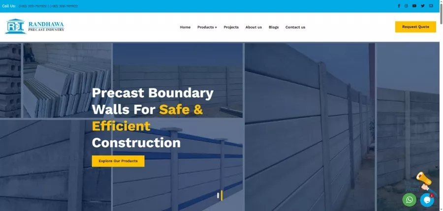 4. Randhawa Precasting Industries Precast Concrete Panels Manufacturer